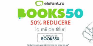 REDUCERI DE 50% CU BOOKS50! MII DE CĂRȚI LA JUMĂTATE DE PREȚ! BOOKS50
