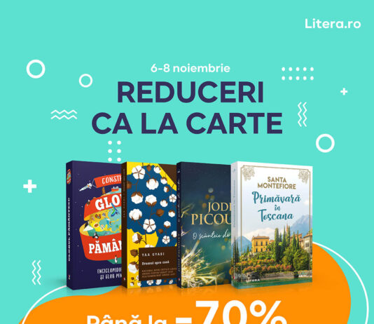 Promoție cu reduceri de până la 70% pe Litera.ro Reduceri ca la carte Litera.ro
