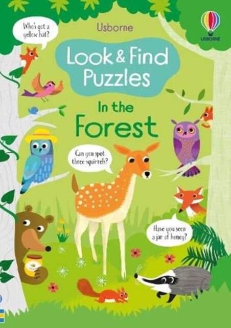 Look and Find Puzzles In the Forest carti usborne
